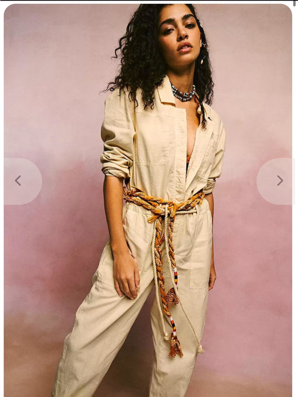 Free people Quinn Coveralls. Nwt. Color : sable - Picture 2 of 4